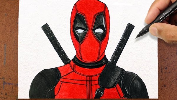 Дэдпул фломастерами