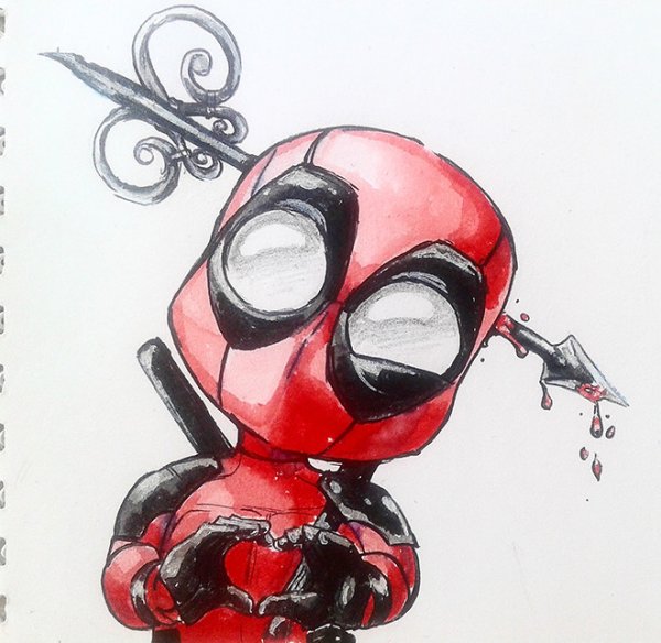 Deadpool эскиз