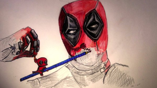 Нарисовать Дэдпула