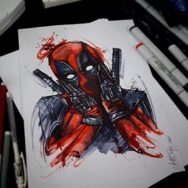 Дэдпул эскиз