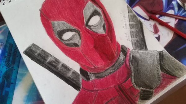 Уроки рисования с ДЭДПУЛОМ