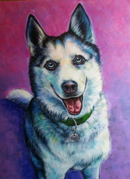 Хаски маркерами