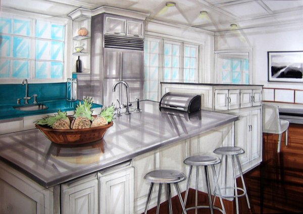 Кухня скетчинг