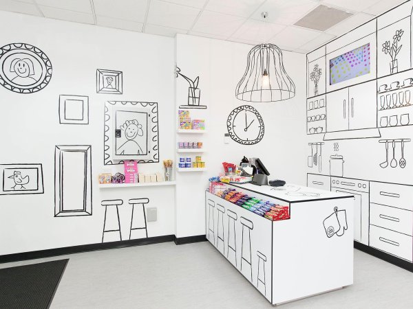 Эскиз интерьера магазина