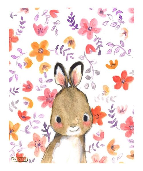 Рисунки кролика фломастерами
