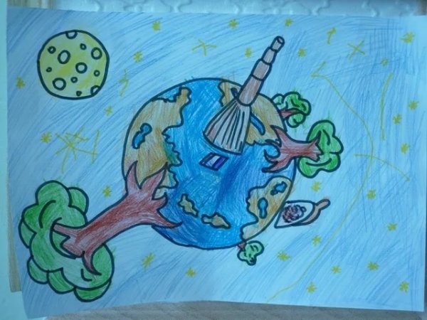 Рисунок на тему земля наш космический корабль