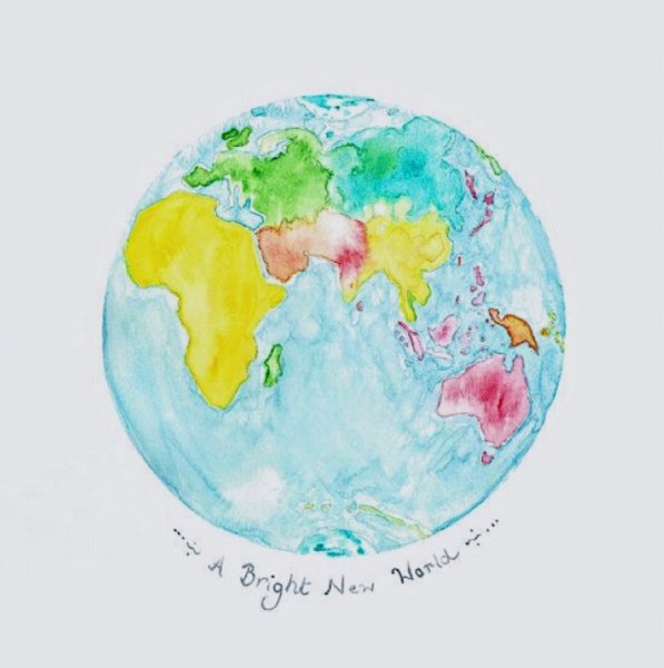 Глобус акварель