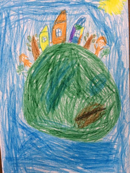 Конкурс рисунков зеленая Планета космос