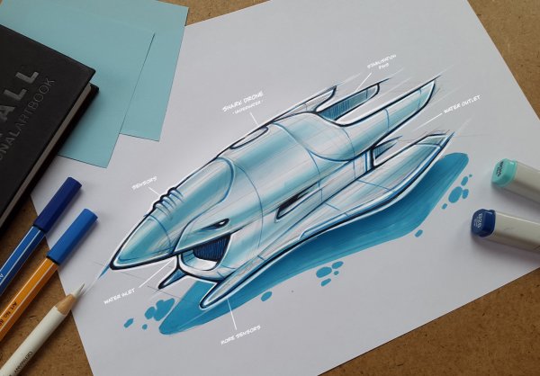 Скетчинг космические корабли