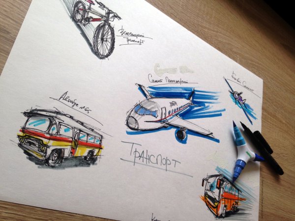 Рисунки фломастерами для мальчиков