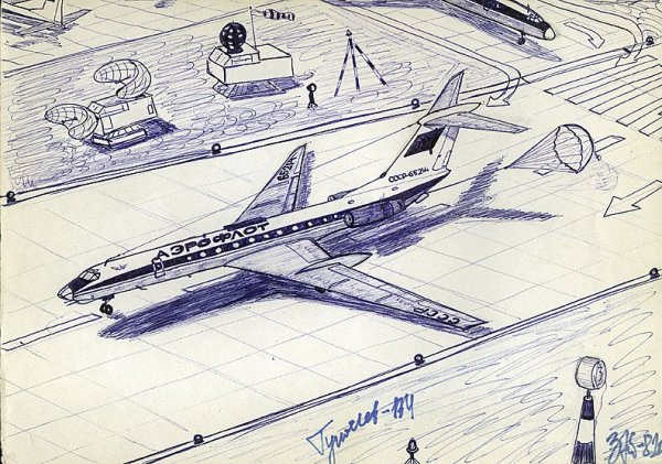 Рисунок самолета Боинг 737