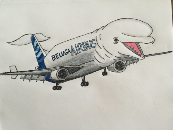 Рисунок самолета Боинг 787