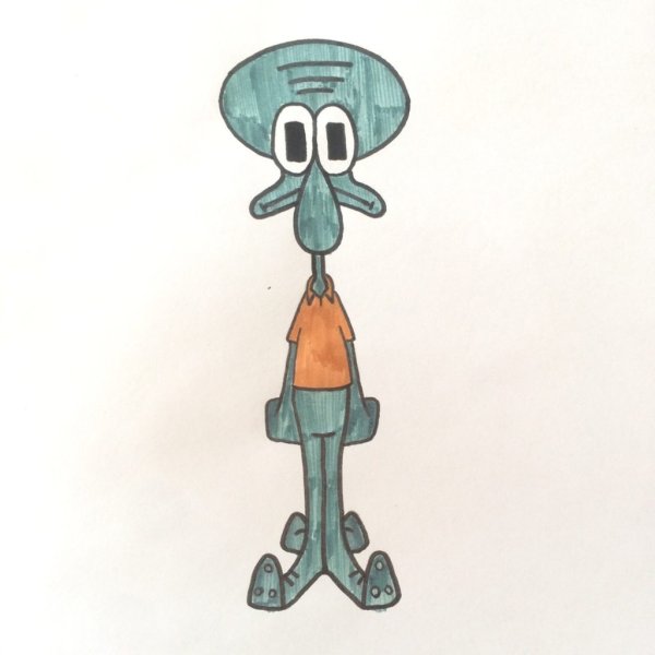 Рисунки Сквидварда из Спанч Боба