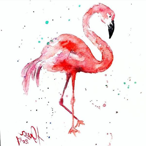 Фламинго скетч