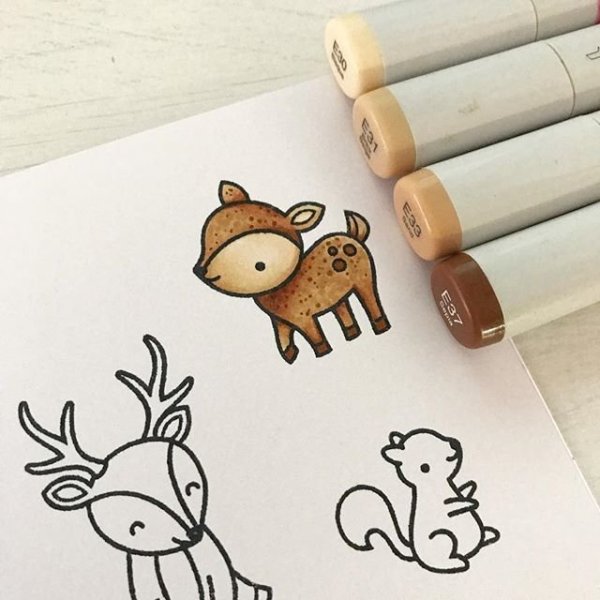 Рисунки фломастерами