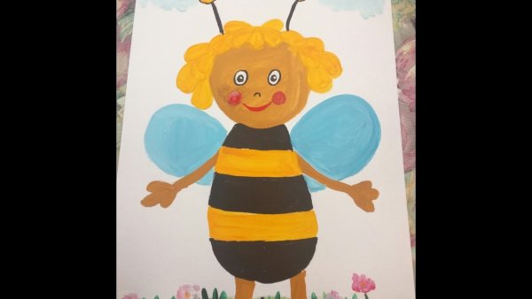Рисование для детей Пчелка