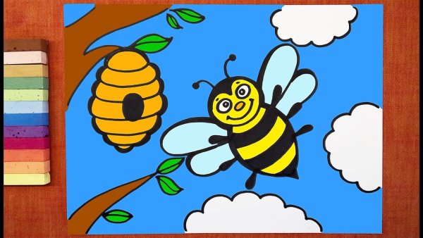 Рисование пчелы