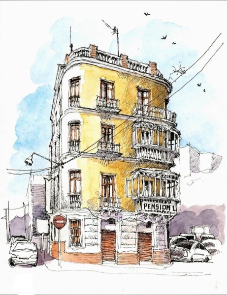 Архитектура линером скетчинг