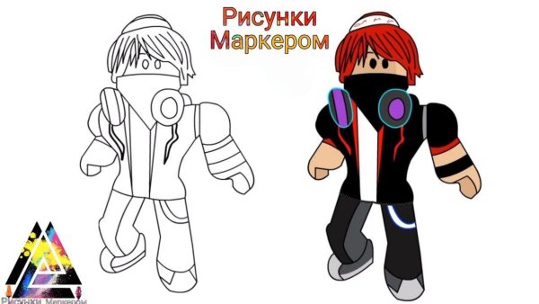 Рисунки маркерами РОБЛОКС