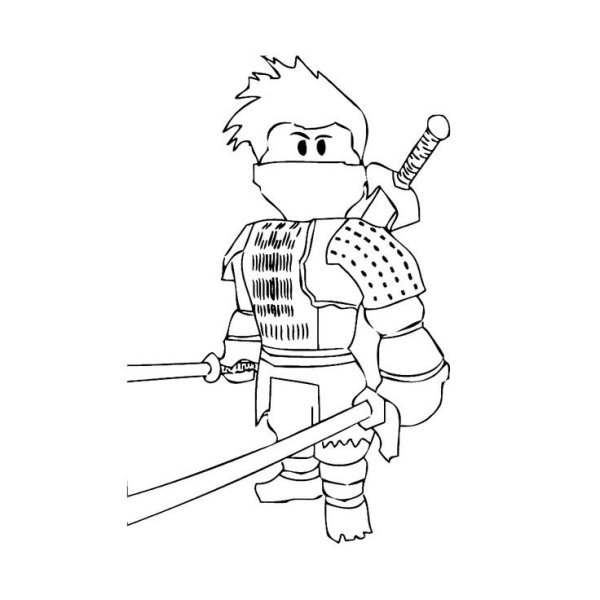 РОБЛОКС картинки раскраска