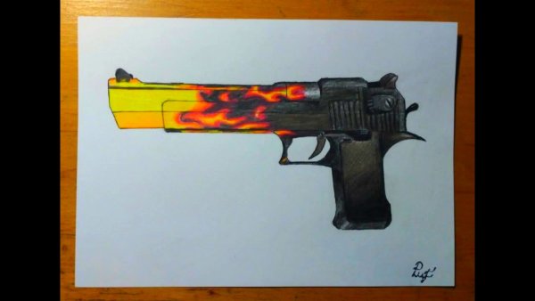 Рисование оружия из КС го