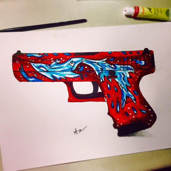 КС Глок водяной скин