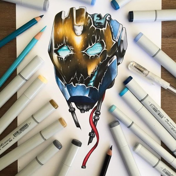 Марвел арт маркеры