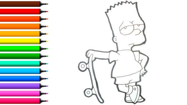 Обои Бартов рисовать