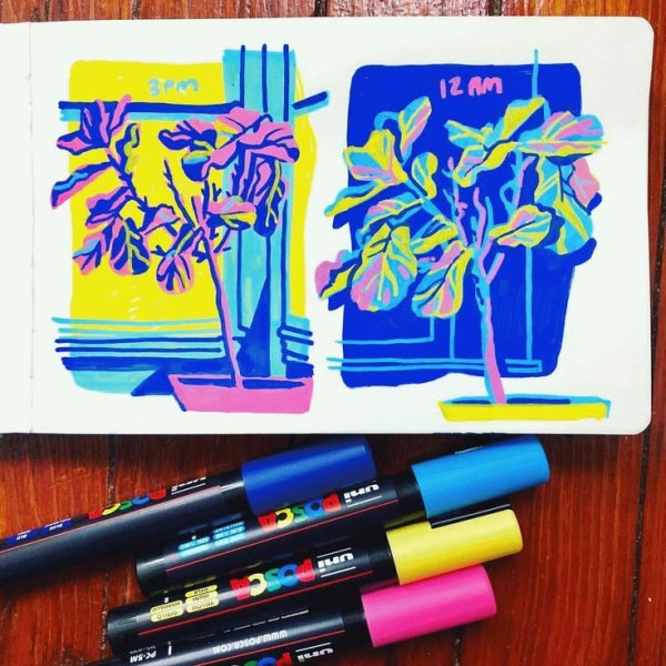 Маркеры для рисования Posca