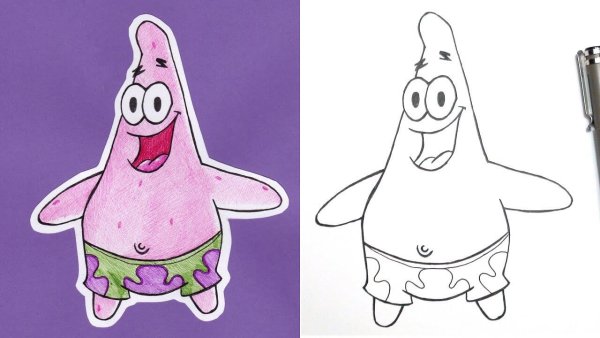 Патрик рисунок