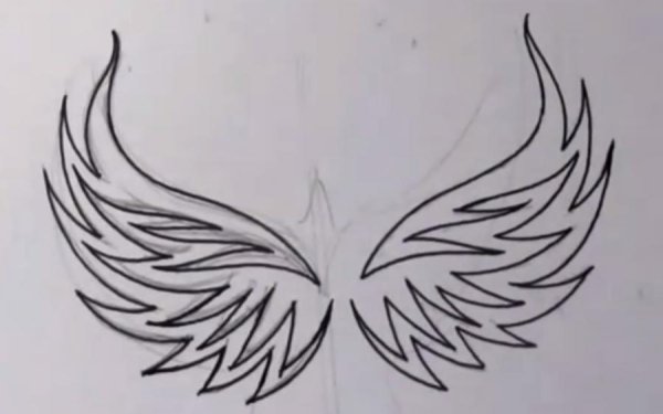 Крылья для срисовки очень легкие