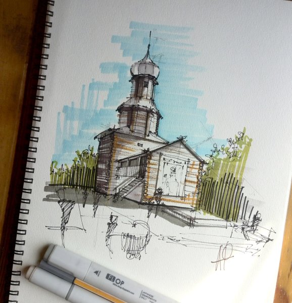 Скетчинг Церковь