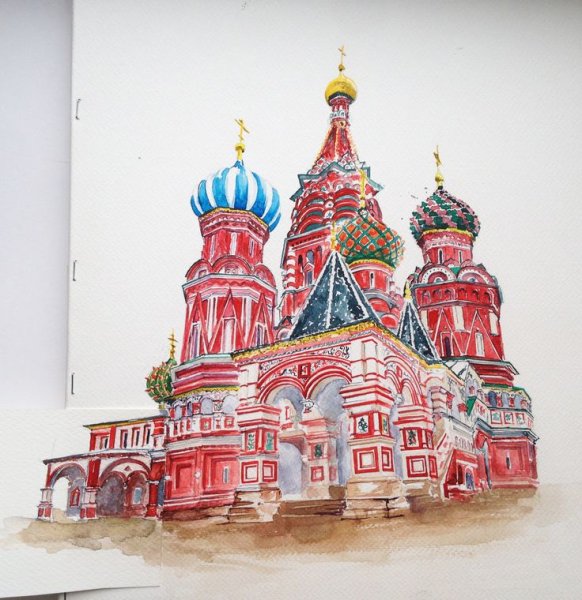 Скетчи маркерами архитектура Питера