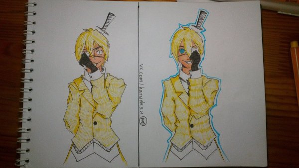 Как нарисовать Билл Шифра из Гравити Фолз