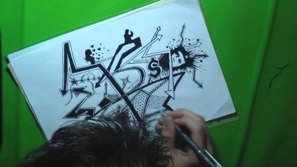 Граффити маркером