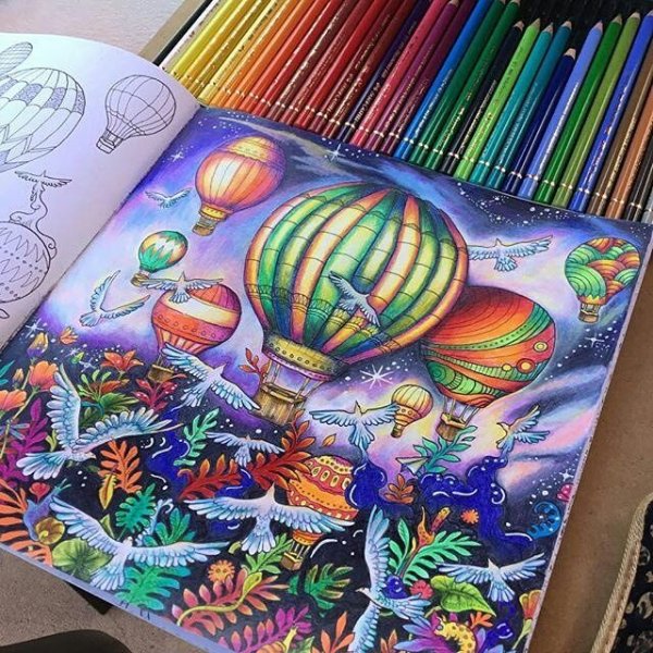 Раскрашивание цветными карандашами