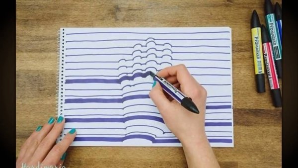 3д рука рисунок