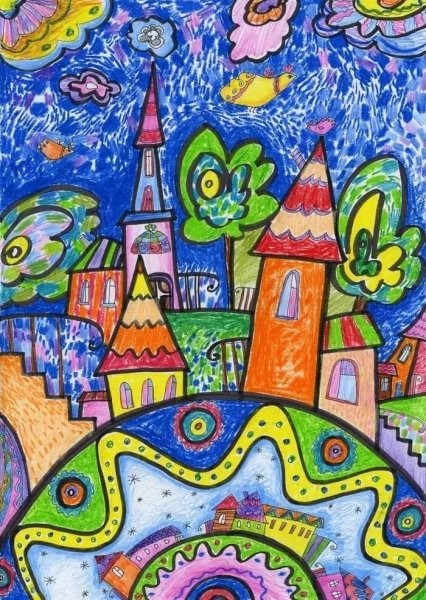 Рисунки фломастерами