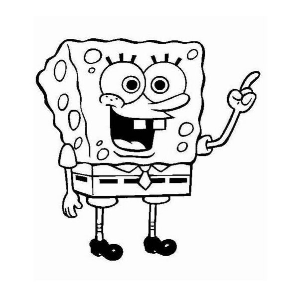 Spongebob раскраска