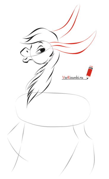 Конёк-горбунок рисунок карандашом