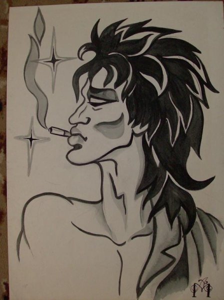 Виктор Цой шарж