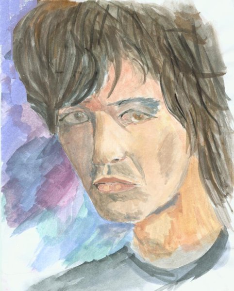 Виктор Цой рисунок