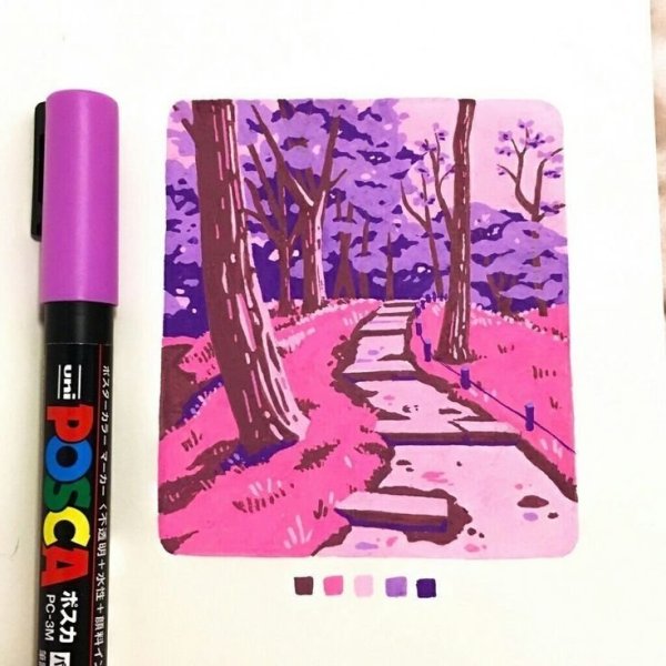 Рисование скетч маркерами для детей начинающих фрукты