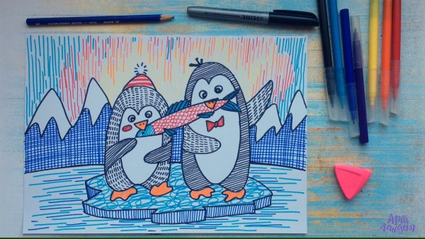 Уроки рисования фломастерами