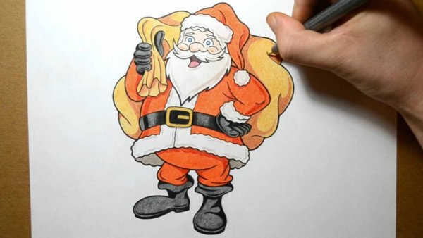 Санта Клаус скетч