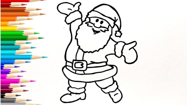 Дед Мороз рисунок