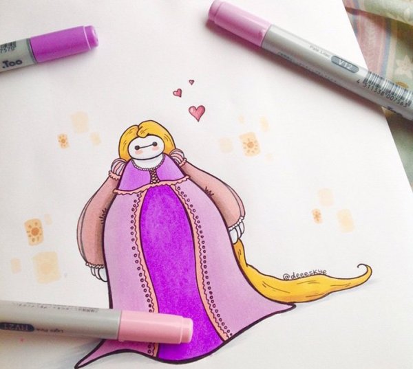 Красивые рисуночки маркерами