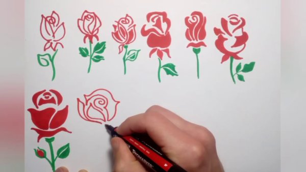 Рисунки для срисовки фломастерами