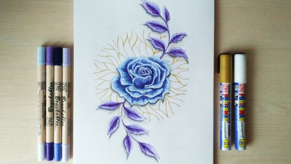 Маленькие рисуночки маркерами легкие