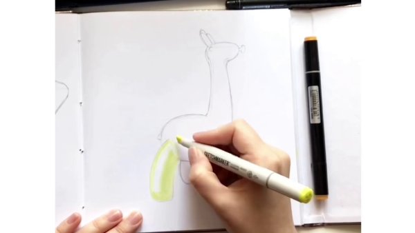 Золото маркерами рисунок